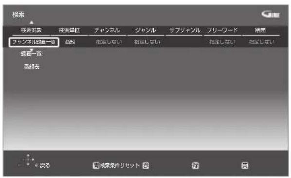 PANASONIC DMR-BRG2030 - 「チャンネル録画一覧」を選び、[▶]を押す - 1