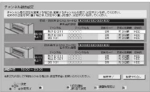 PANASONIC DMR-BRG2030 - 変更したいチャンネルを選び、決を押す - 1
