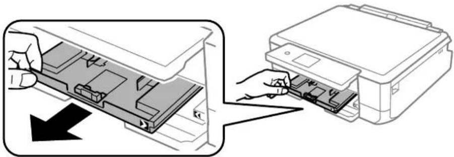 EPSON Colorio EP-810AB - 上トレイに印刷用紙をセットする - 2