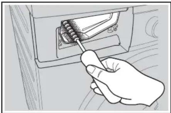 ELECTROLUX EWF12746 - Cleaning The Drawer Recess - 1
