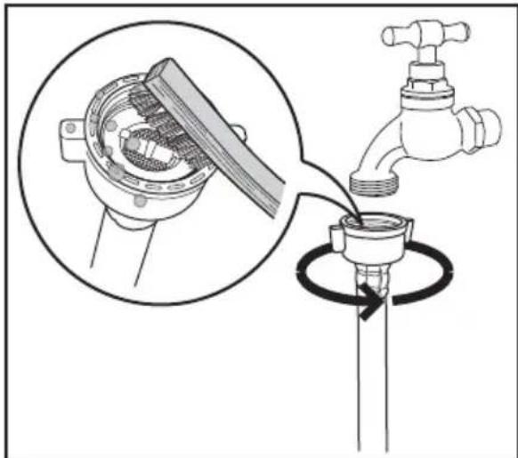 ELECTROLUX EWF12746 - 如需清潔進水管篩檢程式: - 1