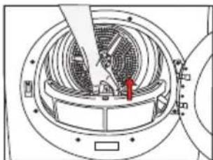 Saivod STE 74 BA+ - Cleaning Lint Filter / Loading Door Inner Surface - 4