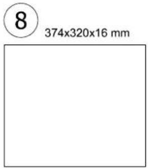 8 374x320x16 mm
