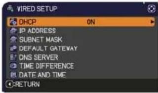 3M X31i - NETWORK menu - 5