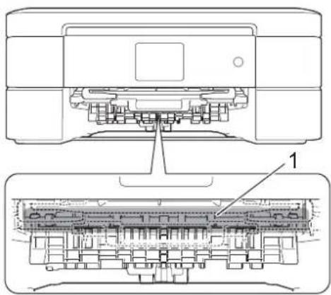 BROTHER DCP-J973N-B - 本体内部に紙片（1）が残っていないか確認する - 1