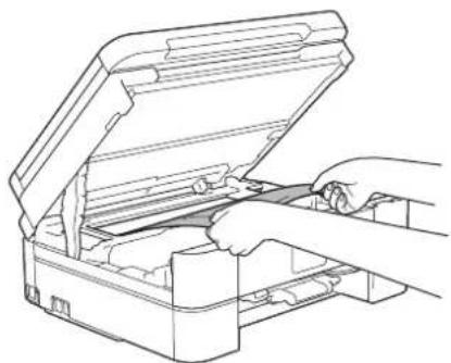 BROTHER DCP-J973N-B - 内部に残っている用紙をゆっくり引き抜く - 1
