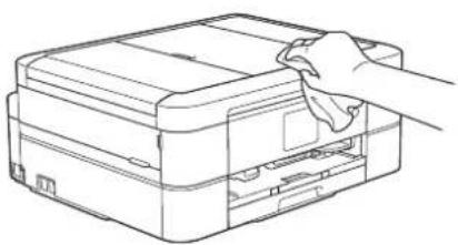 BROTHER DCP-J973N-B - 柔らかくて繊維の出ない乾いた布で 本体を軽く拭く - 1
