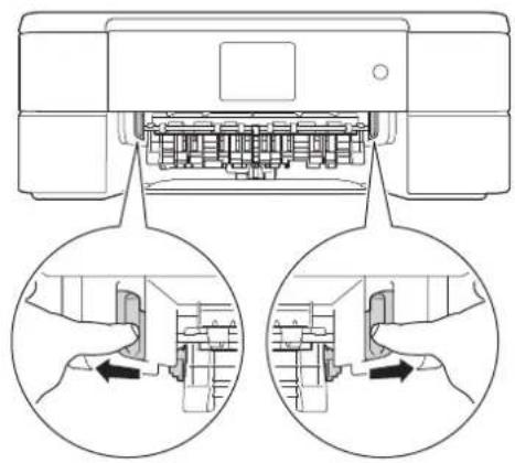 BROTHER DCP-J973N-B - (DCP-J572N/J972N) 左右にある緑色のレバーを手前に引く - 1