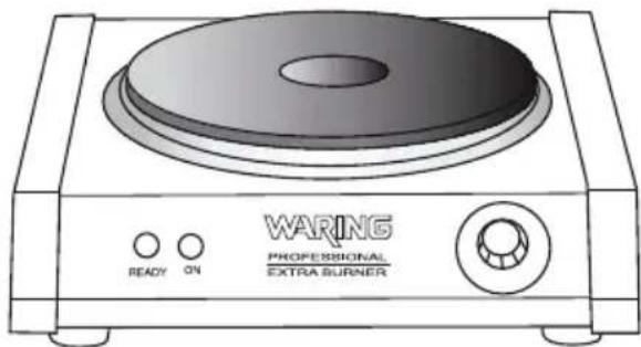 WARING PROFESSIONAL EXTRA BURNER READY ON