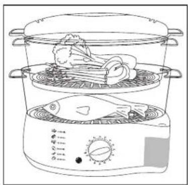 OSTER 5713 - FOR DOUBLE TIER OR THREE TIER STEAMER - 2