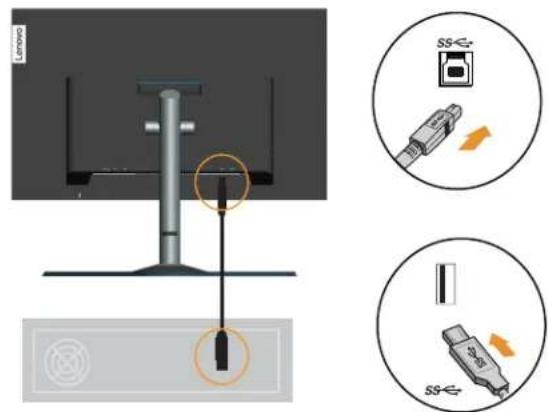 LENOVO LI2264d - Connecting and turning on your monitor - 8
