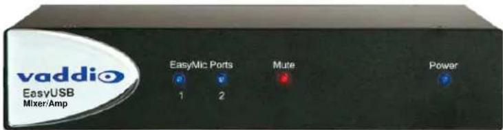 vaddio EasyUSB Mixer/Amp EasyMic Ports 1 2 Mute Power