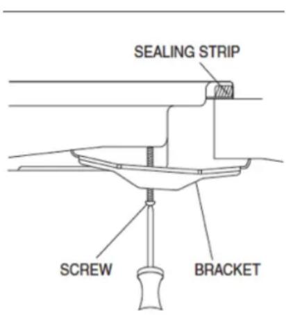 SEALING STRIP SCREW BRACKET