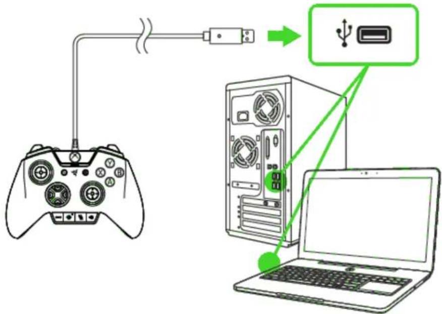RAZER Wolverine - CONNECTING TO YOUR PC - 1