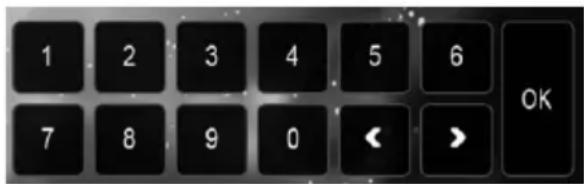 1 2 3 4 5 6 7 8 9 0 < > OK