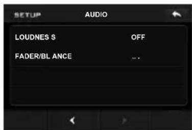 AUDIO LOUDNES S OFF FADER/BL ANCE ...