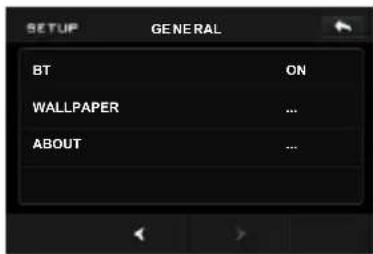 SETUP GENERAL BT ON WALLPAPER ... ABOUT ...