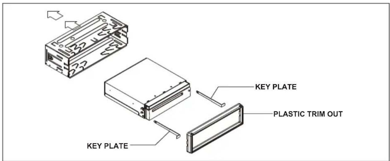 KEY PLATE PLASTIC TRIM OUT KEY PLATE