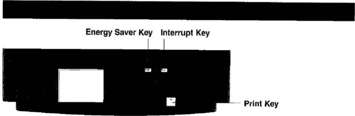 Energy Saver Key Interrupt Key Print Key