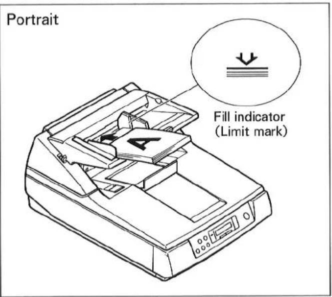 Portrait Fill indicator (Limit mark)