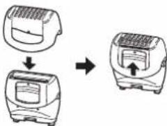 PANASONIC ES-EU10 - Using the bikini comb ES-EU20 - 1