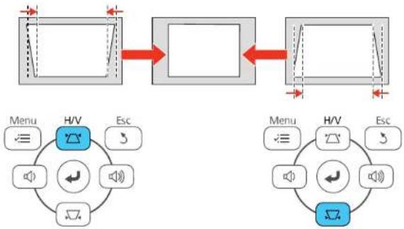 EPSON Home Cinema 760HD - CorrectingImageShapewiththeKeystoneButtons - 2
