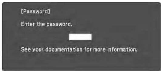 [Password] Enter the password. See your documentation for more information.