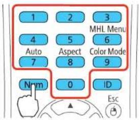 1 2 3 4 5 6 Auto Aspect Color Mode 7 8 9 Nmm 0 ID Esc