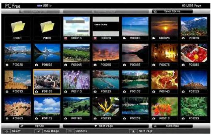 PC Free USB1> 001/002 Page Select Drive P0001 P0002 D0001S D0002S M0001S M0002S P0001S P0002S P0003S P0004S P0005S P0006S P0007S P0008S P0009S P0010S P0011S P0012S P0013S P0014S P0015S P0016S P0017S P0018S P0019S P0020S P0021S P0022S Options Next Page SideRun Select View Image Submenu Next Page