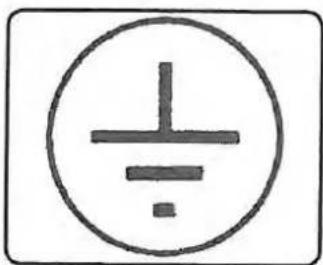 Symbol for a minus sign inside a circle, commonly used in electrical circuit notation.
