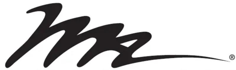 Stylized black logo with a registered trademark symbol, likely representing a brand or company.
