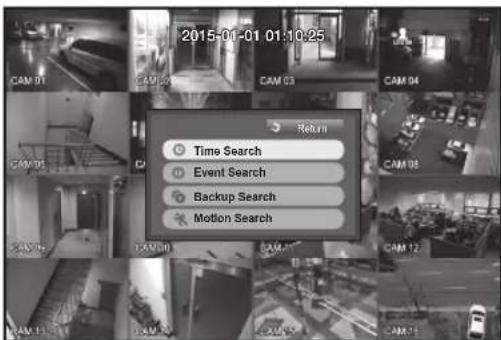 2015-01-01 01:10:25 CAM 01 CAM 02 CAM 03 CAM 04 Time Search Event Search Backup Search Motion Search