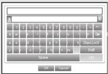 1 2 3 4 5 6 7 8 9 0 - = q w e r t y u i b Qal a s d f g h j k Gaps,Lock z k c v b n m . Shift Space Ctrl OK Cancel
