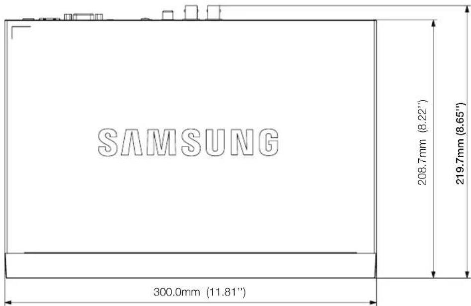 SAMSUNG 208.7mm (8.22") 219.7mm (8.65") 300.0mm (11.81")