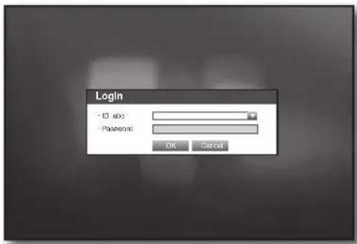 Login - ID abc - Password OK Cancel