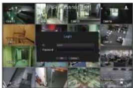Collage of surveillance camera feeds and display screens showing various camera types, lighting, and navigation controls