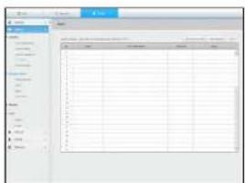 Screenshot of a software interface showing a data table with columns and checkboxes, likely from an older file or form.