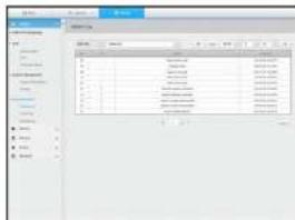 Screenshot of a software interface showing a data table with columns and values, likely from an older file or system.