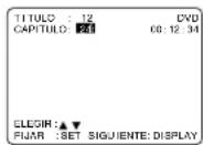 PANASONIC PV-D4753S - Funcionamiento del DVD utilizando visualizaciones en pantalla - 3