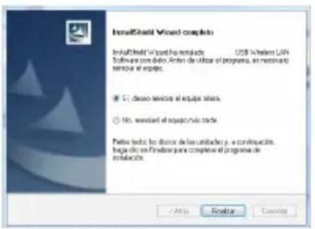 IntelShield Wizard Complete IntelShield Wizard has installed USB Wireless LAN Software con demo. Anter de utilizar el programa, en removar remover el programa. ● S1, deso semiconductor al equipo sierra. ○ No, existió al equipo más roda. Peteles títulos los dosos de las unidades y a continuación. baga de la finanlar para complete el programa de instalación Anti- Final- Control