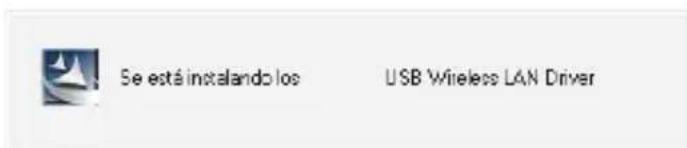Se está instalando los USB Wireless LAN Driver