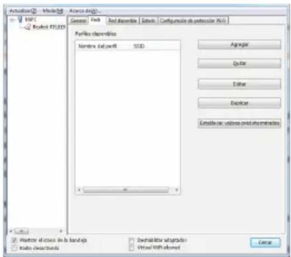 Actualise Model Astra de(A)... MSC Recheck RTL835 Name: Fnd And disponible Extends Configurable ab-peteculos (V) Perfile disponibles Nombre del perfil SSD Agroger Order Editer Explaner Enable car: wireless pred via instructions Monitor of context in la bandaja Radio characteristics Installable adapt…