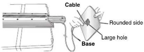 Cable Rounded side Large hole Base