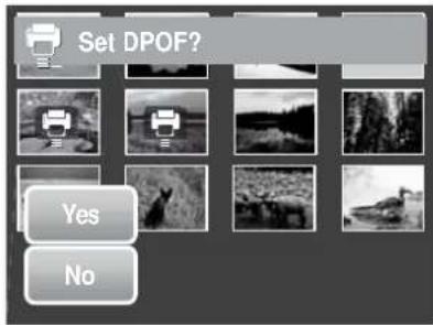 Set DPOF? Yes No
