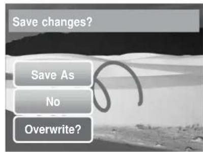 Save changes? Save As No Overwrite?