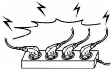 SAMSUNG BCD-1000DG - Do not plug several products in one multi-outlet. - 2