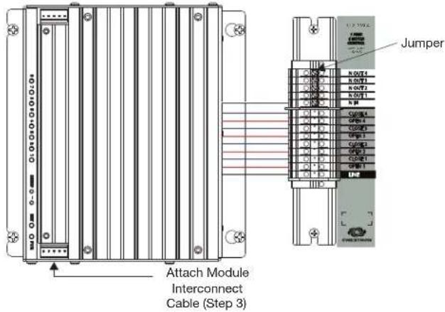 Attach Module Interconnect Cable (Step 3) Jumper