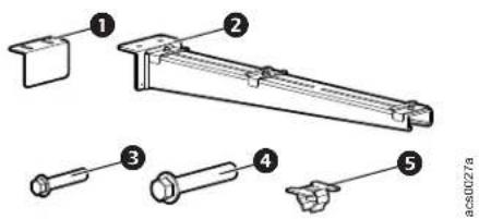 Technical diagram showing exploded view of a mechanical assembly with numbered components