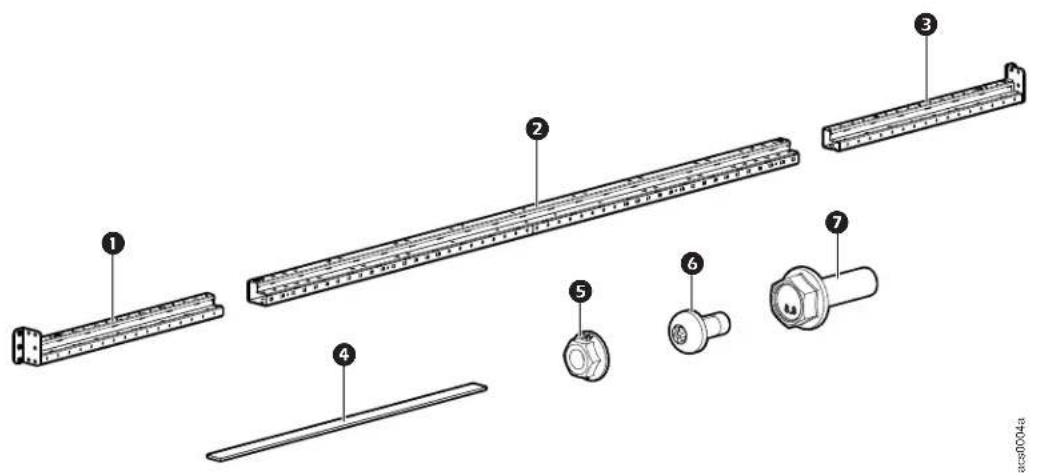 Exploded view diagram of a mechanical assembly with numbered parts for identification