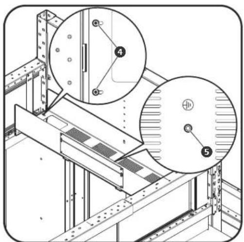 Technical diagram showing structural components with numbered annotations and magnified views of detail